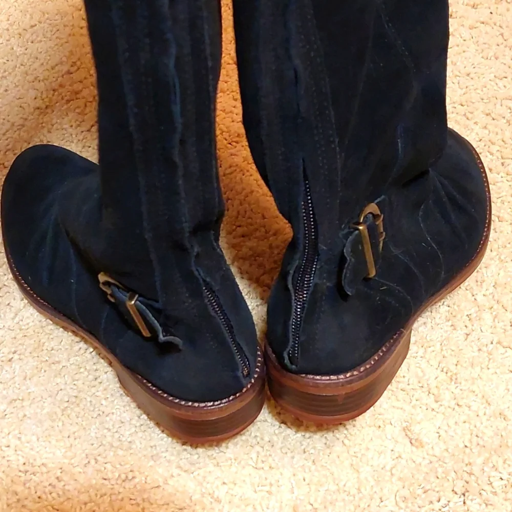 Kensie black suede